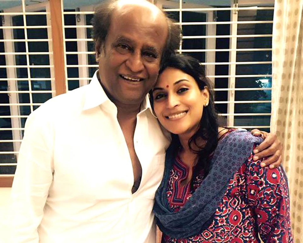 Rajinikanth doing a cameo in his daughter's movie.