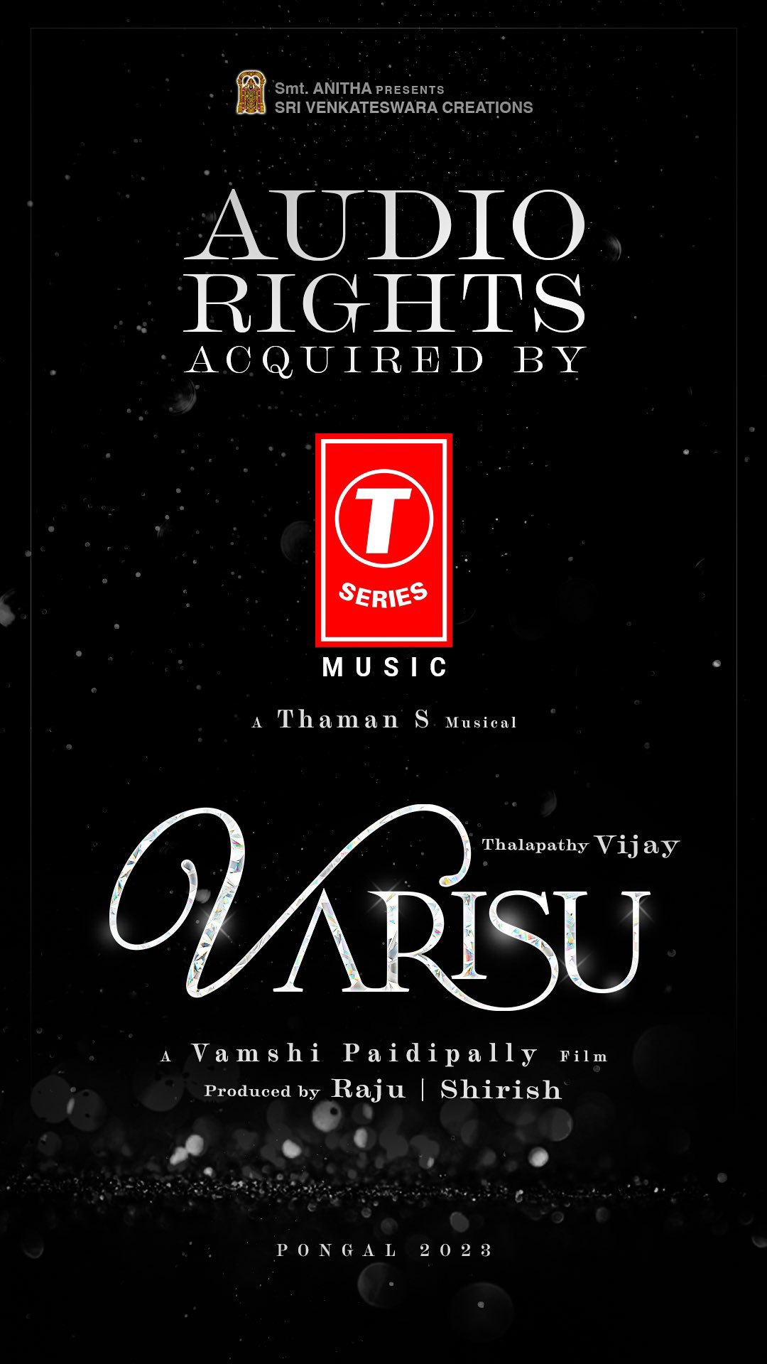 Varisu audio rights bagged by T-series.