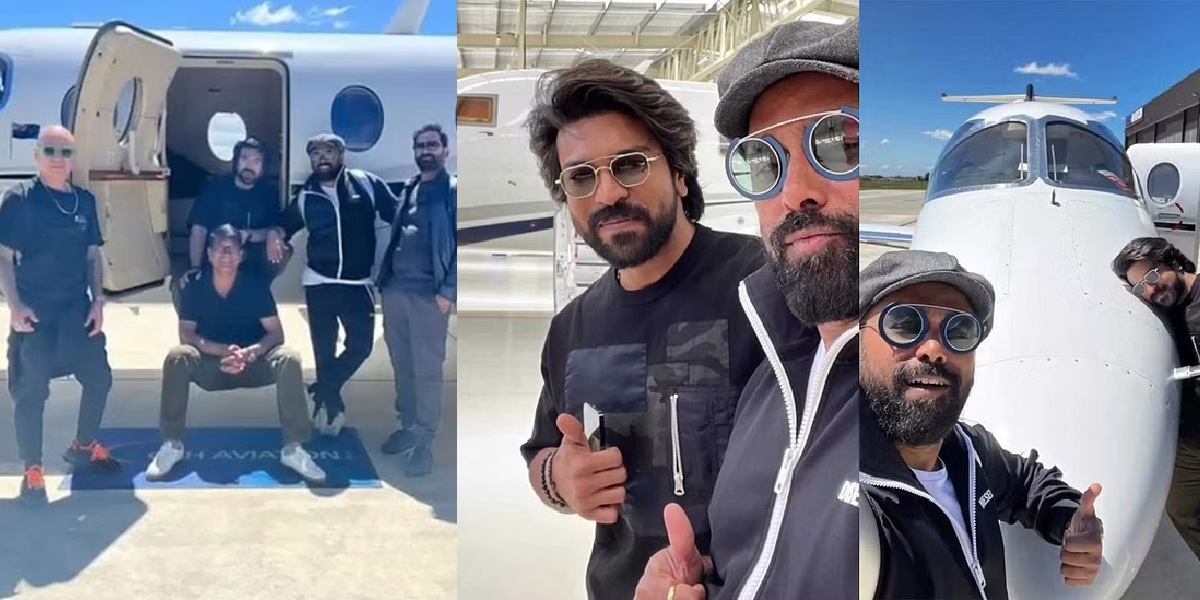 Ram Charan flies back to India in his private jet