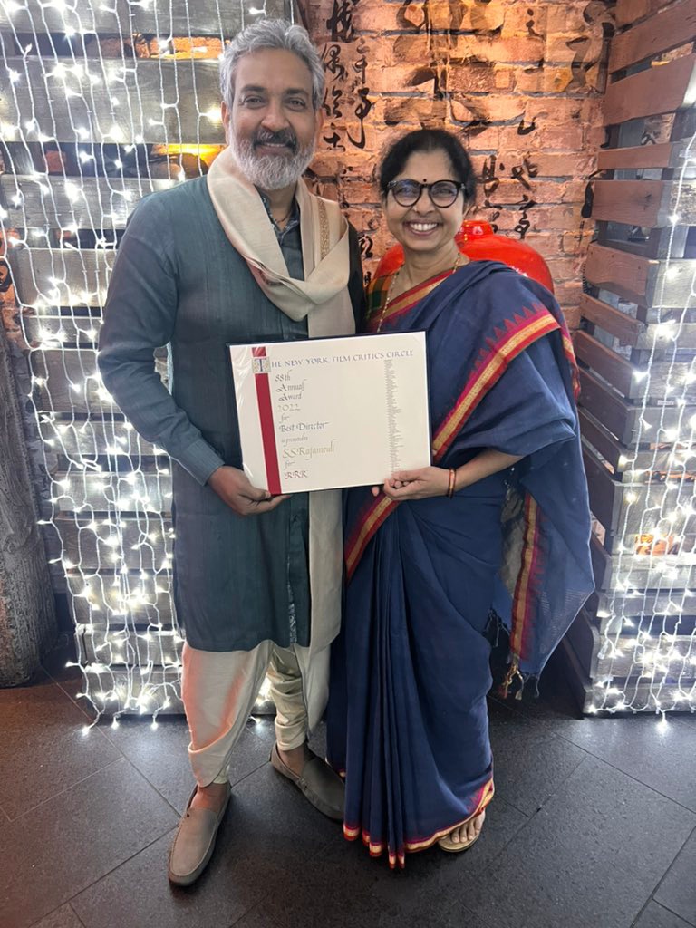 SS Rajamouli and his wife